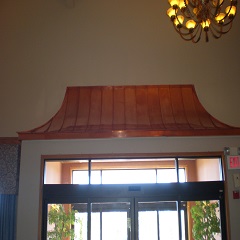 Copper Window Awning