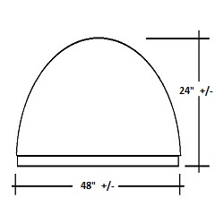 Rounded Copper Door Awning Dimensions