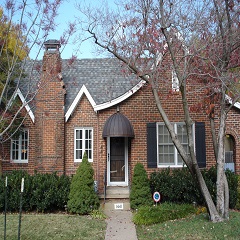 Rounded Copper Door Awning