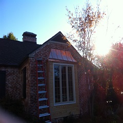 Copper Window Awning