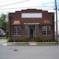 Curved Copper Window Awning