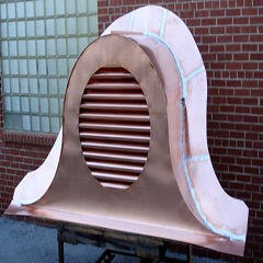 Mantle Clock Copper Dormer Roof Vents