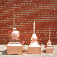 Classic Ball Finials Copper