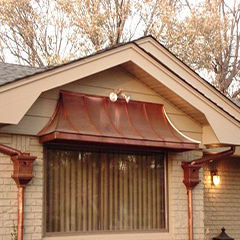 Copper Window Awning